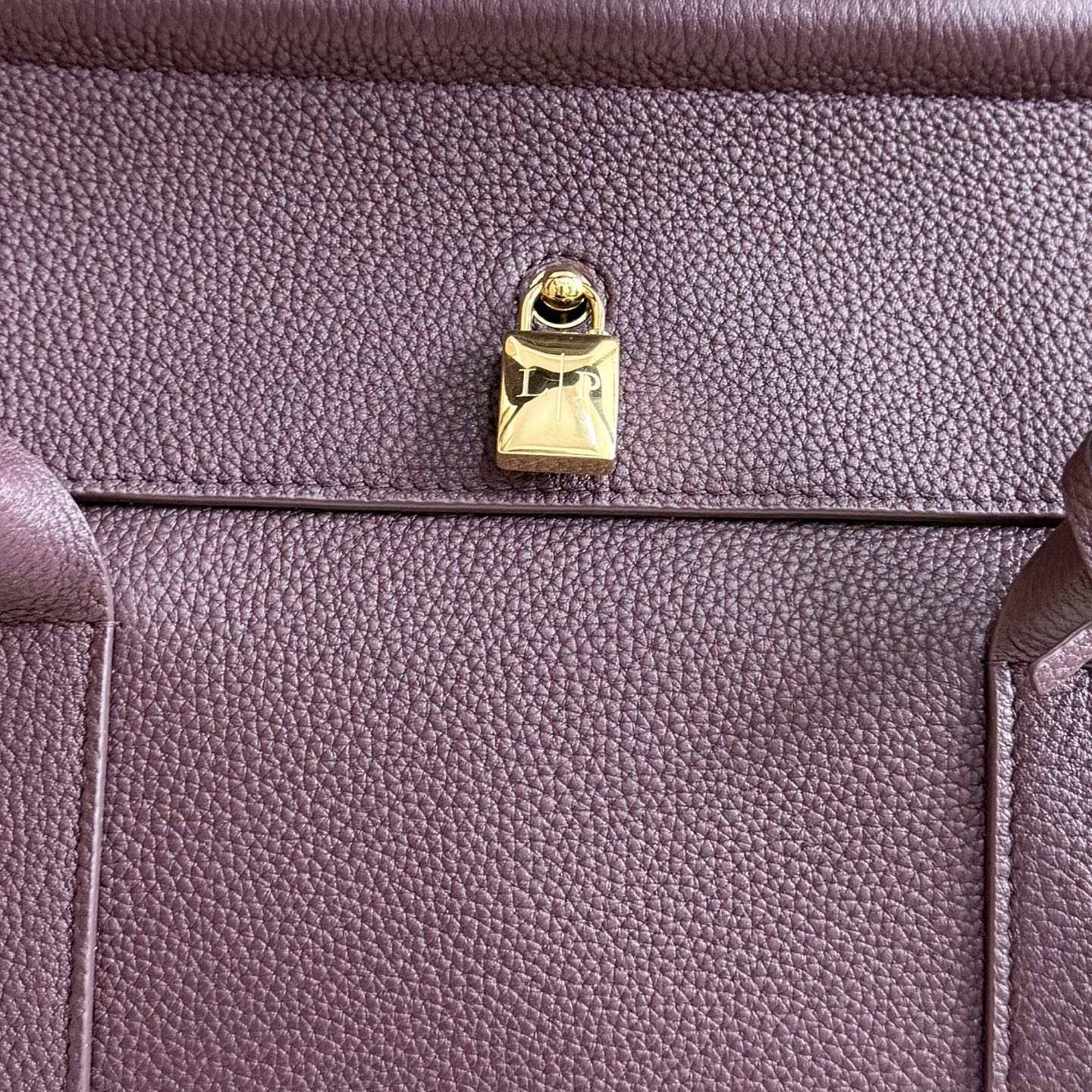 Loro Piana Loom bag L32 Grained Calfskin Azuki Beans/Sun Gold | Loro