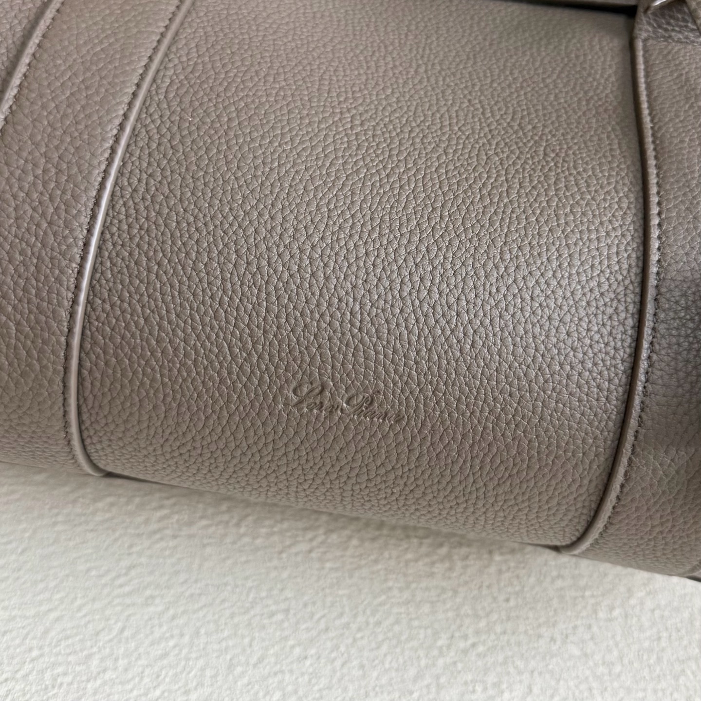 Loro Piana Loom bag L32 Grained Calfskin Rain Drops/Sun Gold | Loro