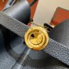 Loro Piana Small Ghiera Shopper Calfskin Blue Navy/Sun Gold | Loro Piana US