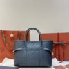 Loro Piana Small Ghiera Shopper Calfskin Blue Navy/Sun Gold | Loro Piana US