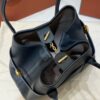 Loro Piana Small Ghiera Shopper Calfskin Blue Navy/Sun Gold | Loro Piana US