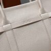 Loro Piana Large Ghiera Shopper Calfskin Light white/Sun Gold | Loro