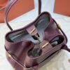 LORO PIANA Ghiera large textured-leather tote  Color Burgundy