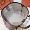 LORO PIANA Ghiera large textured-leather tote  Color Burgundy
