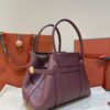 LORO PIANA Ghiera large textured-leather tote  Color Burgundy