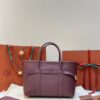 LORO PIANA Ghiera large textured-leather tote  Color Burgundy