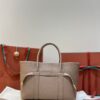 Loro Piana Ghiera Large Leather Shopper In Brown