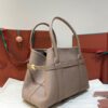 Loro Piana Ghiera Large Leather Shopper In Brown