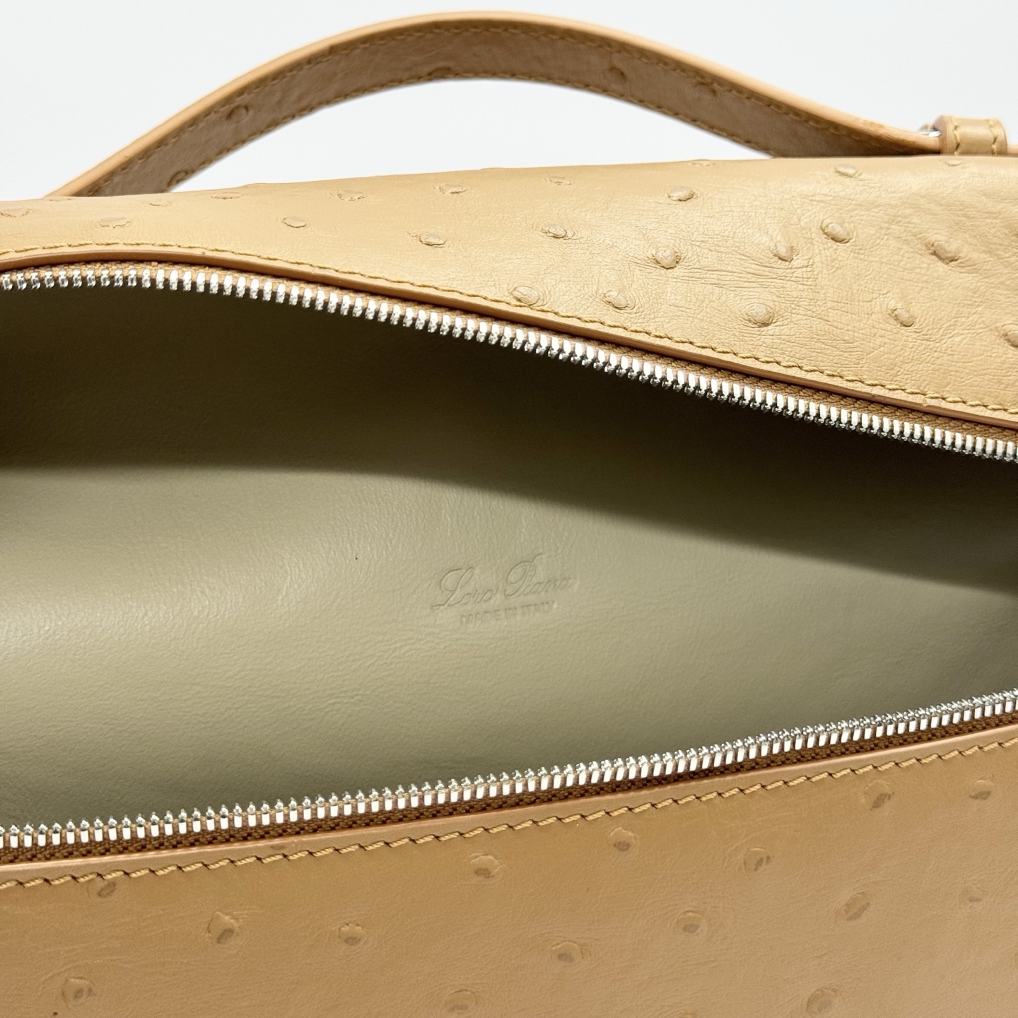 Extra pocket leather handbag Loro Piana Beige brown in Leather