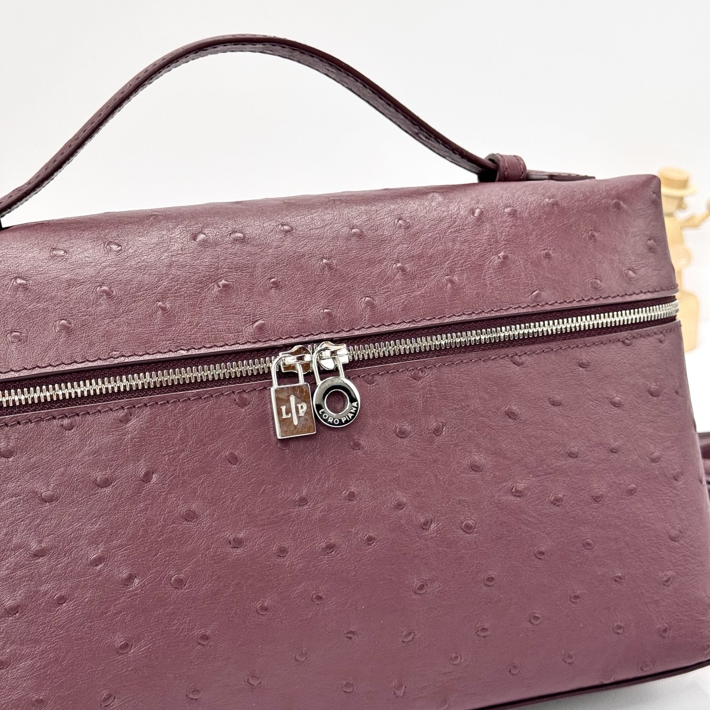 Extra pocket exotic leathers handbag Loro Piana Burgundy in Exotic leathers - 53797855