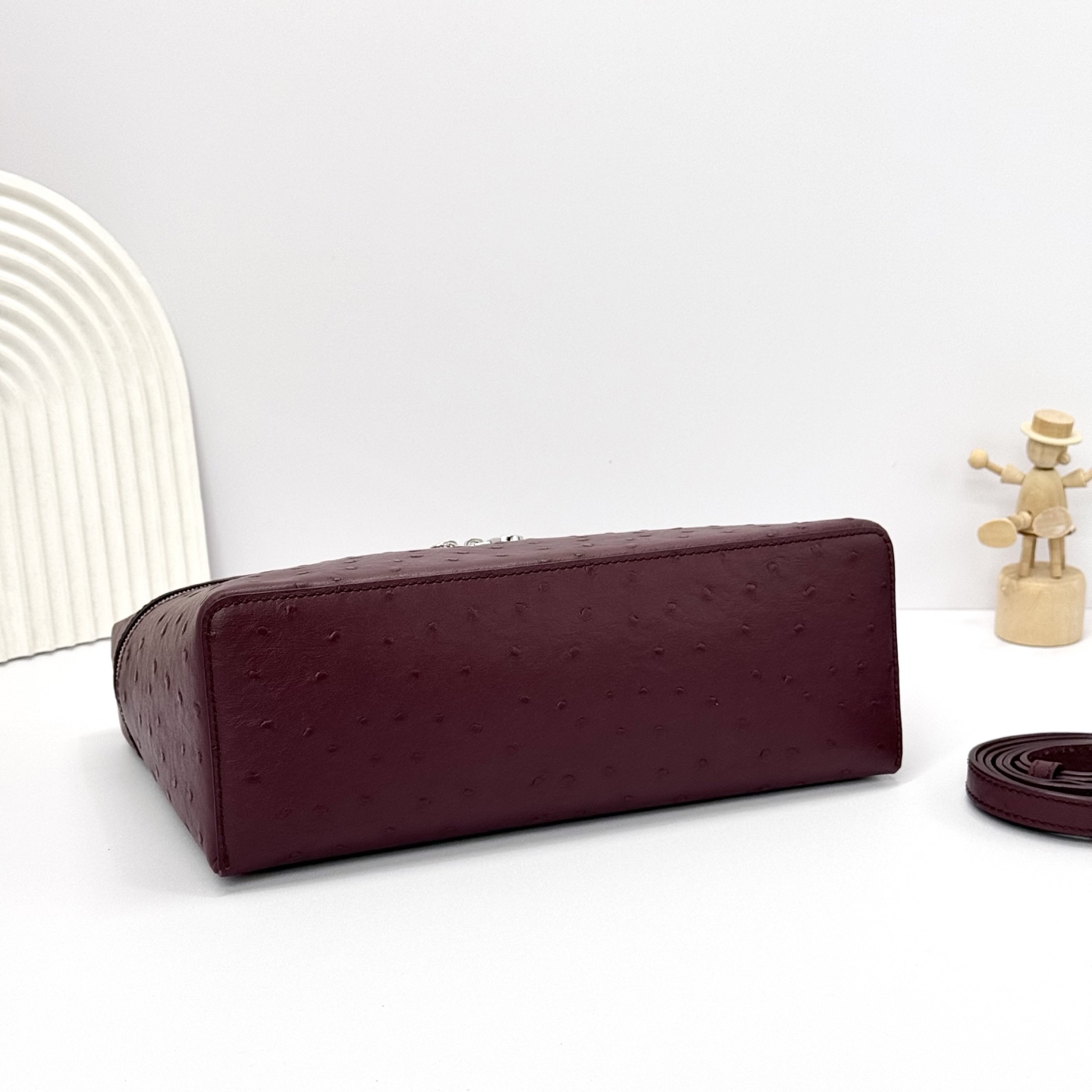 Extra pocket exotic leathers handbag Loro Piana Burgundy in Exotic leathers - 53797855