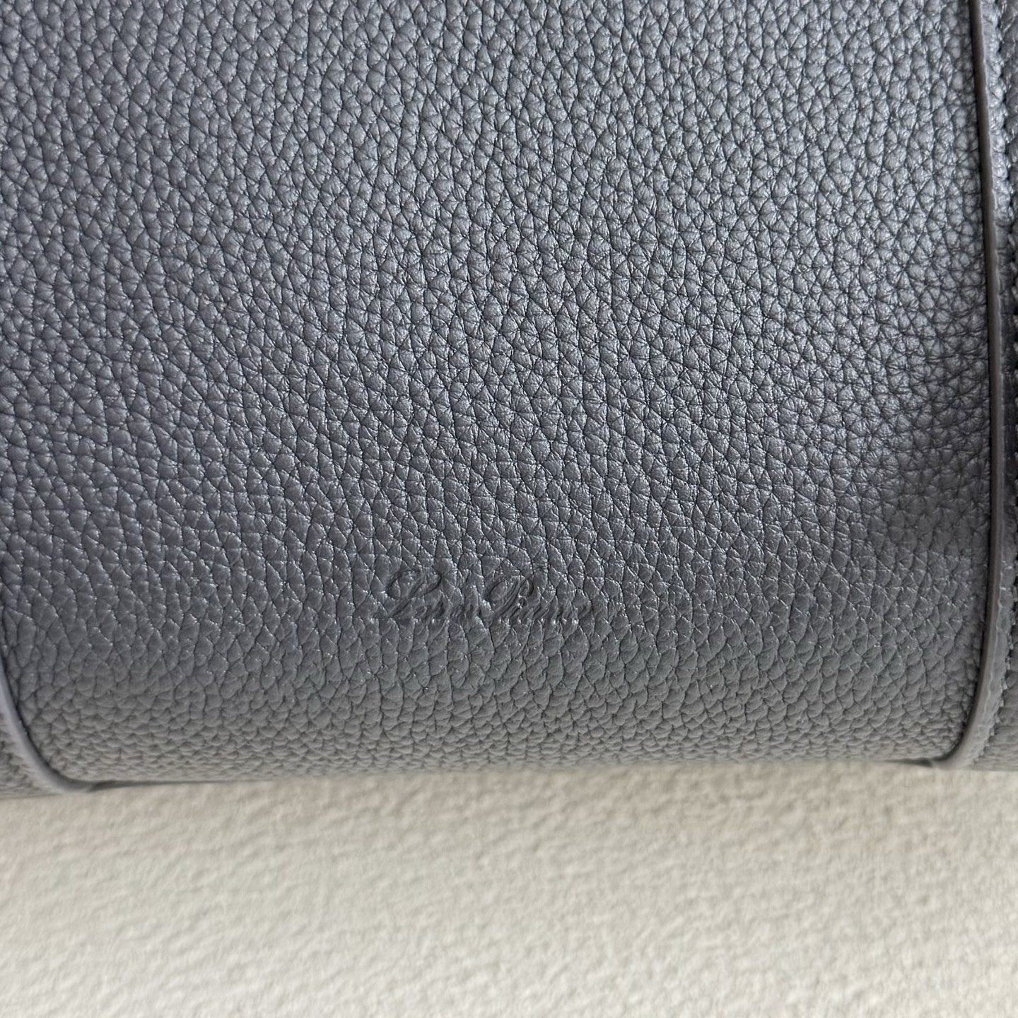 Loro Piana Loom bag L32 Grained Calfskin Navy Blue | Loro Piana US