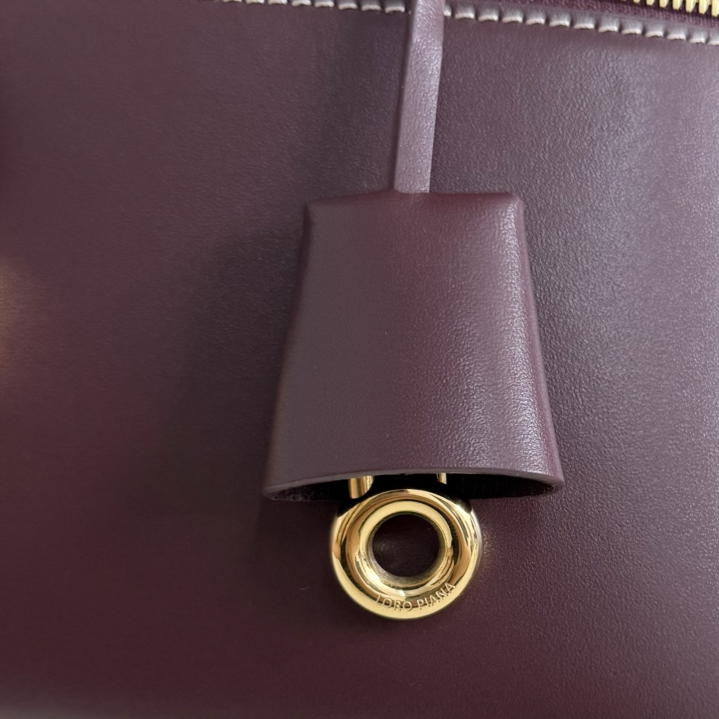 Extra bag L27 leather shoulder bag in brown - Loro Piana
