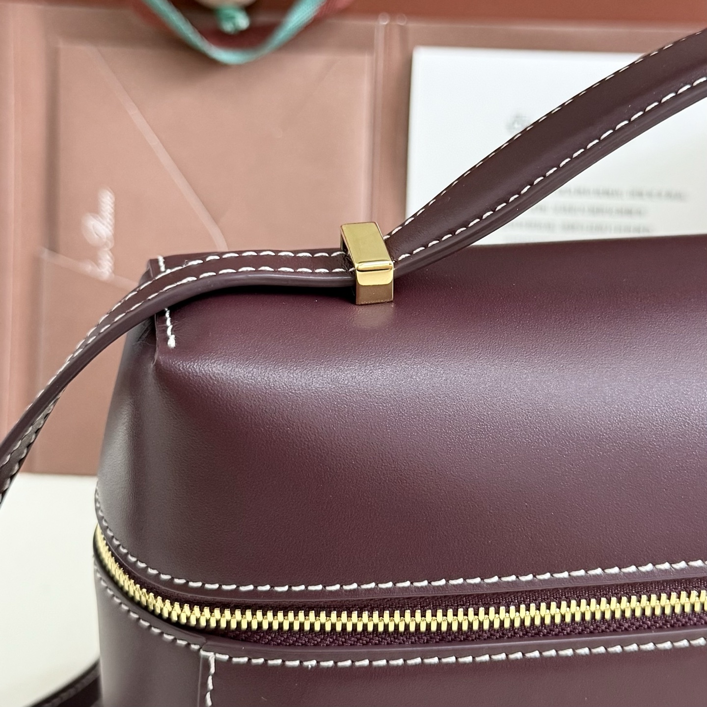 Extra bag L27 leather shoulder bag in brown - Loro Piana