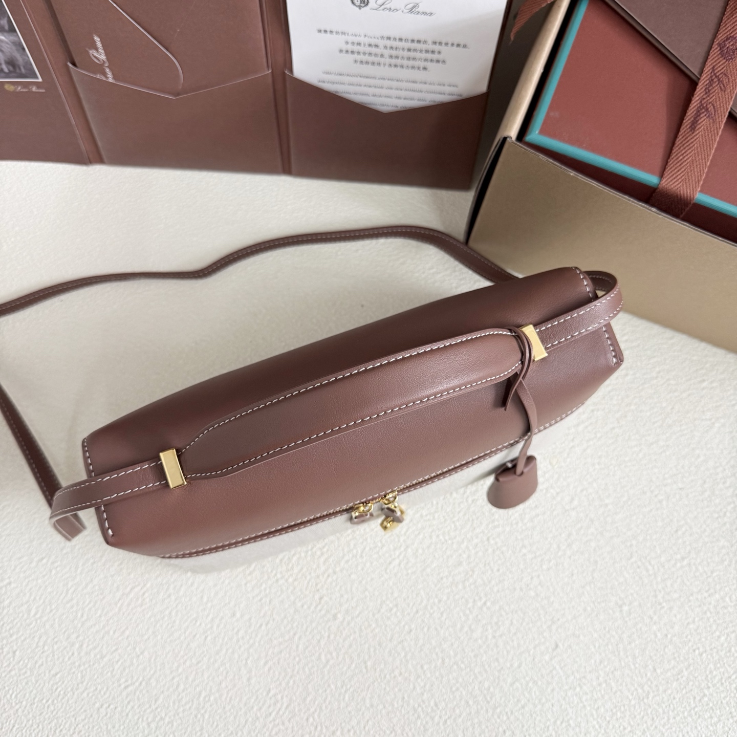 Loro Piana Extra Bag L27 Cotton, Linen Natural/Caramel Sugar/Sun Gold