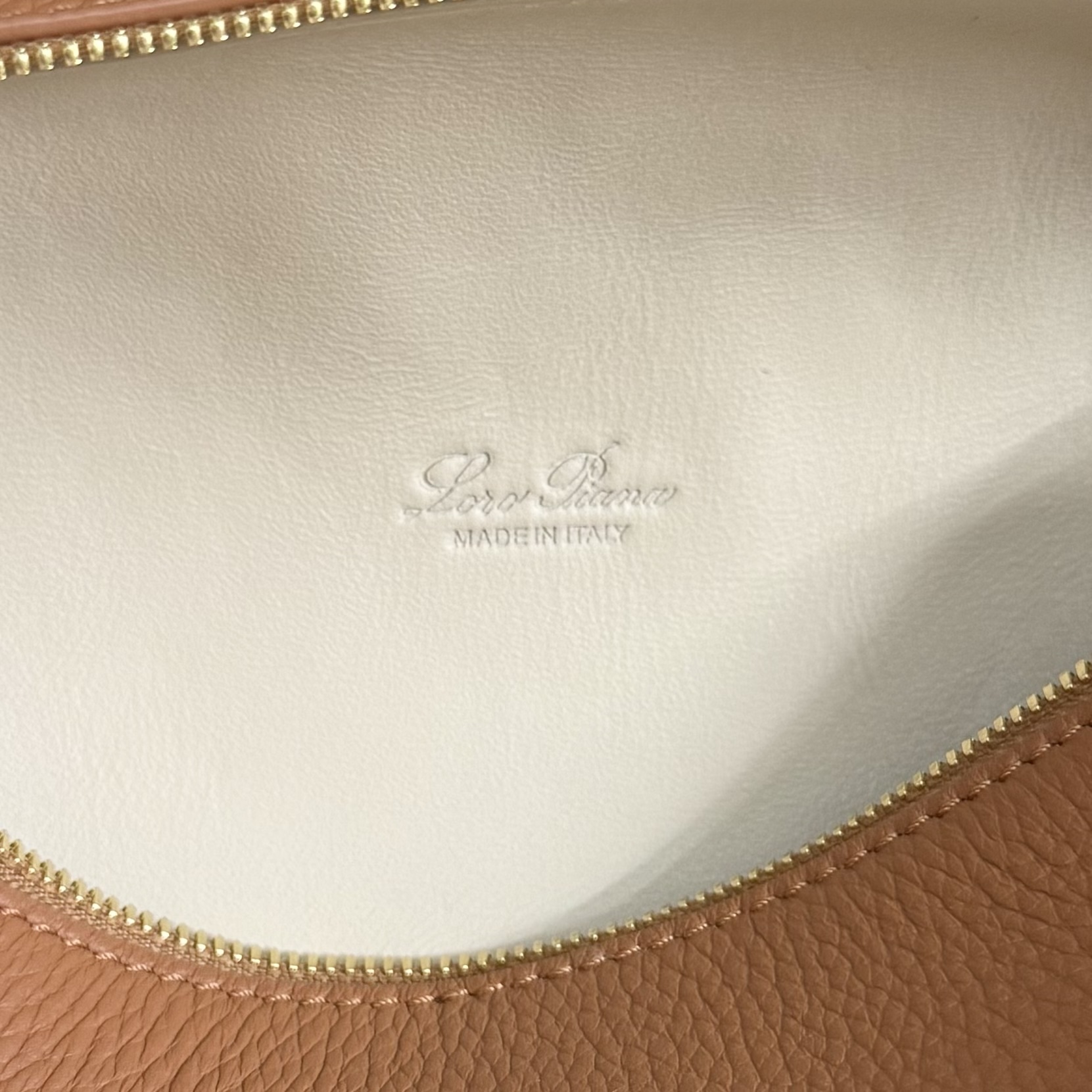 Extra pocket leather crossbody bag Loro Piana Orange in Leather - 501537