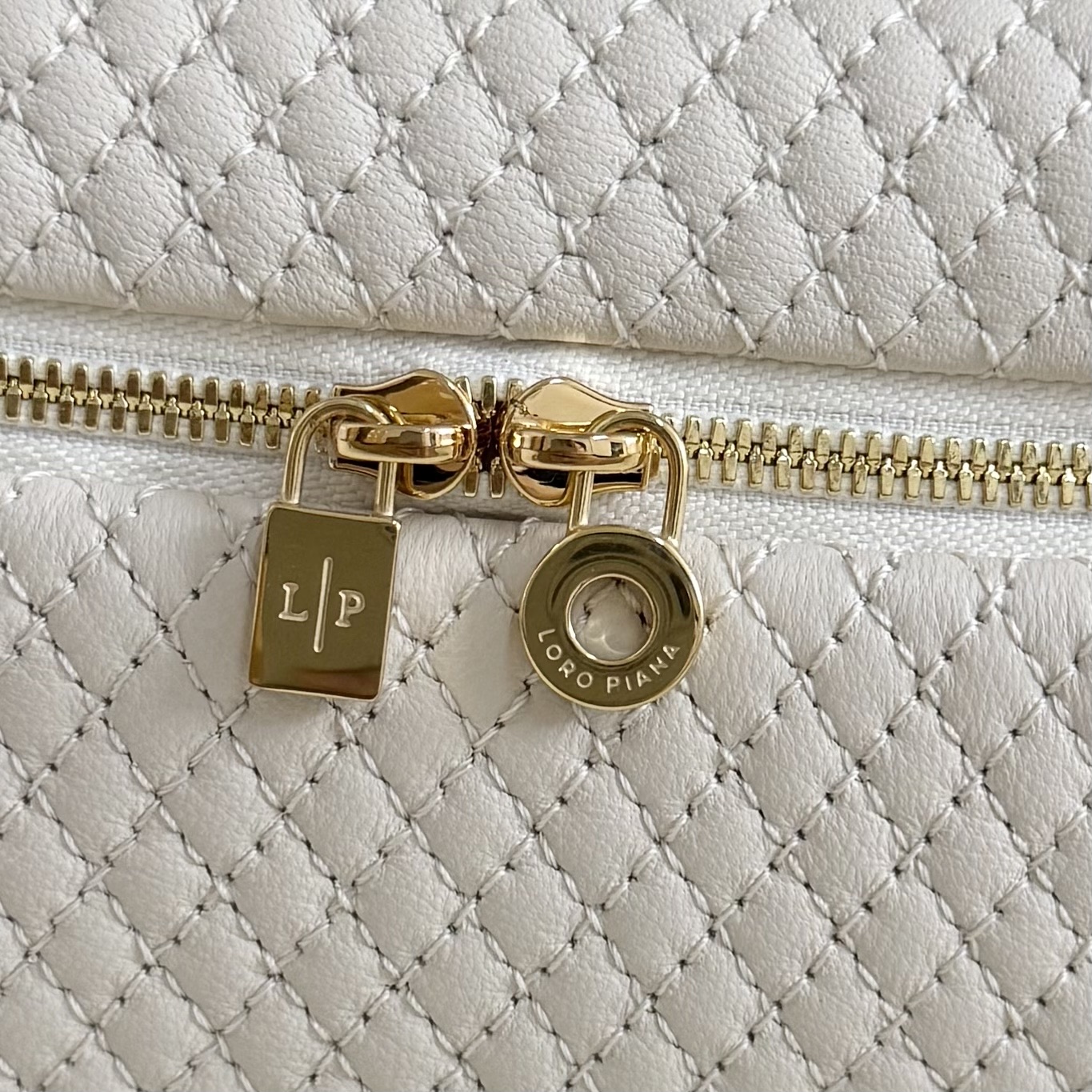 Loro Piana Extra Pocket L19 Lambskin Whisper White/Sun Gold