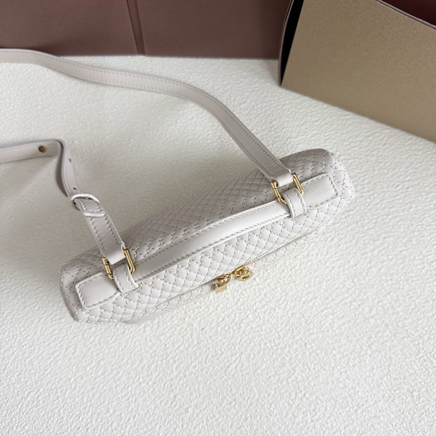 Loro Piana Extra Pocket L19 Lambskin Whisper White/Sun Gold
