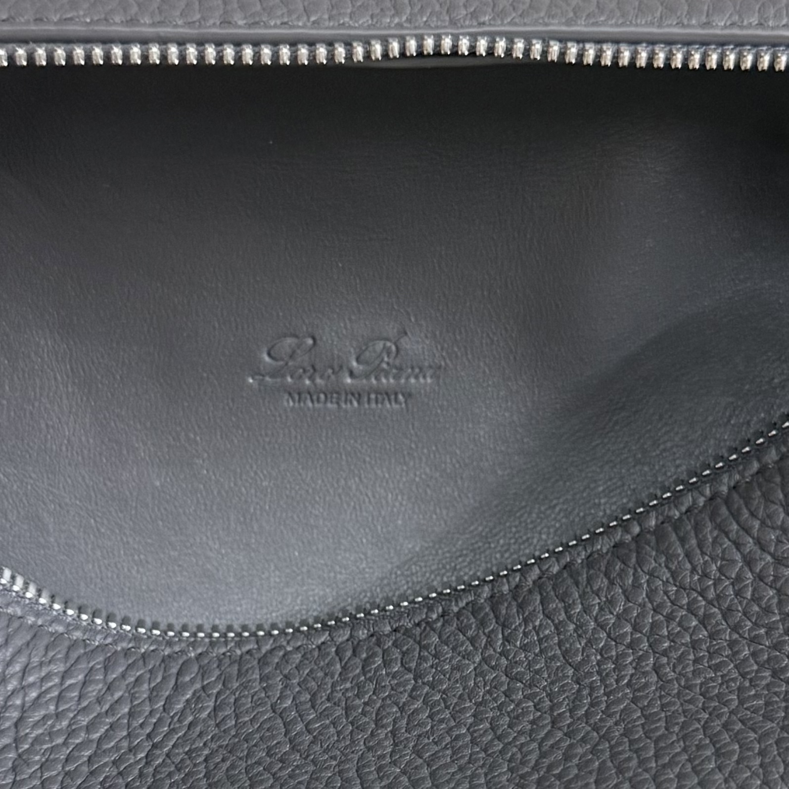 Extra pocket leather handbag Loro Piana gray in Leather - 43707447