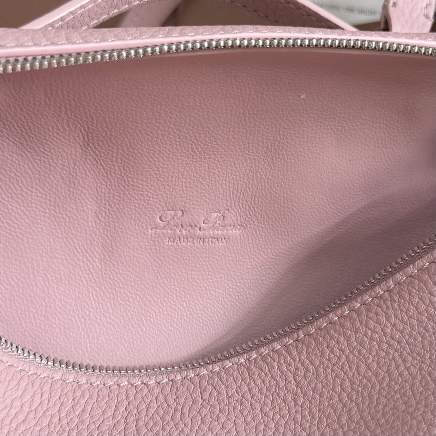 Extra pocket leather handbag Loro Piana Pink in Leather -