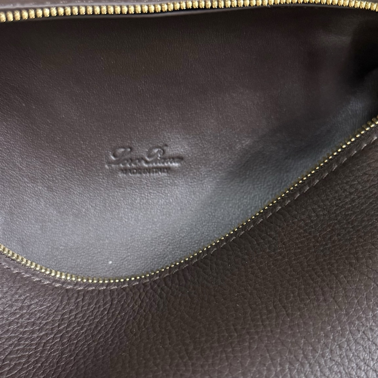 Extra pocket leather handbag Loro Piana Burgundy in Leather - 56616613