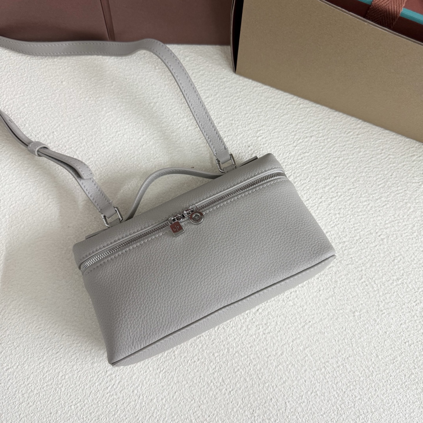 Loro Piana White Pocket 19 Clutch Mini Hand Bag with