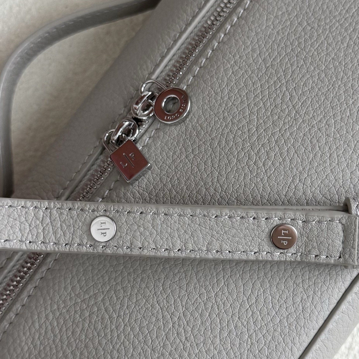 Loro Piana White Pocket 19 Clutch Mini Hand Bag with