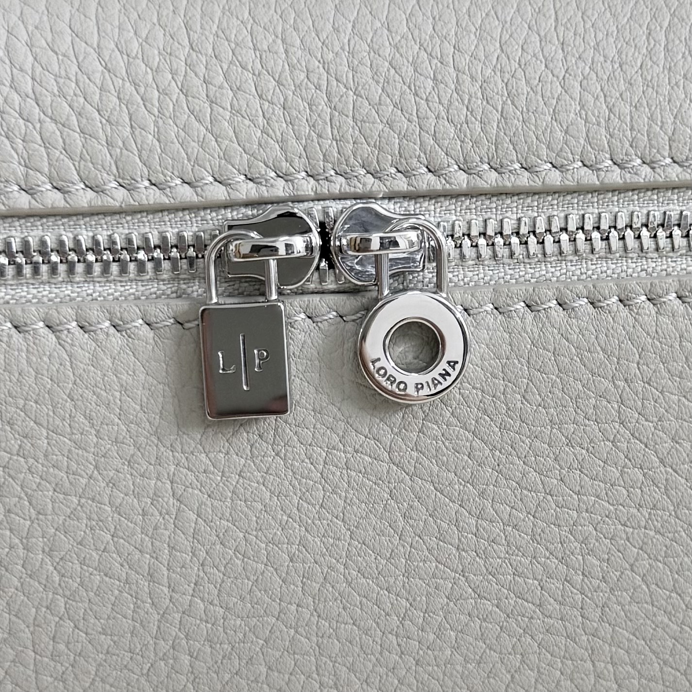 Loro Piana White Pocket 19 Clutch Mini Hand Bag with