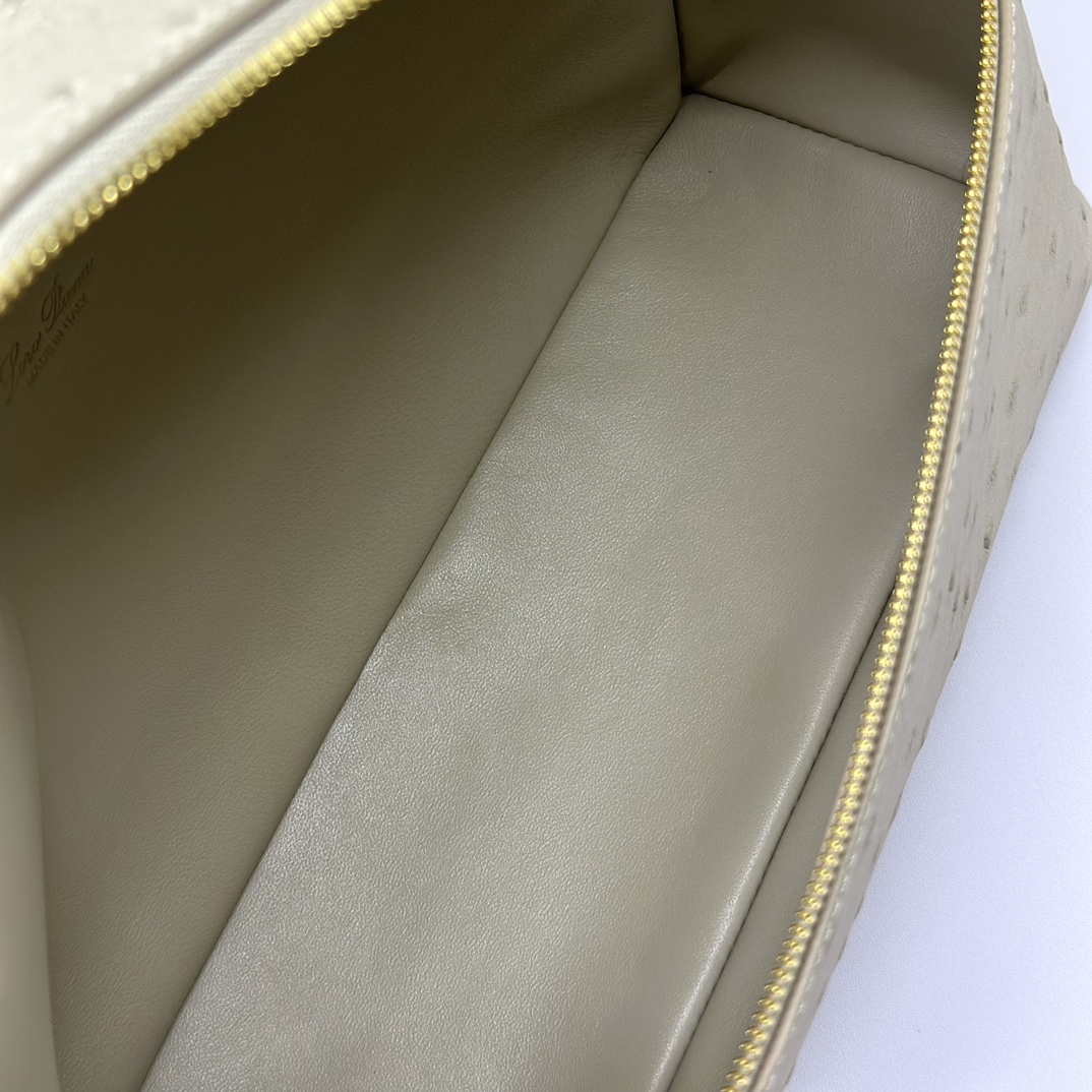 Extra pocket exotic leathers handbag Loro Piana Grey in