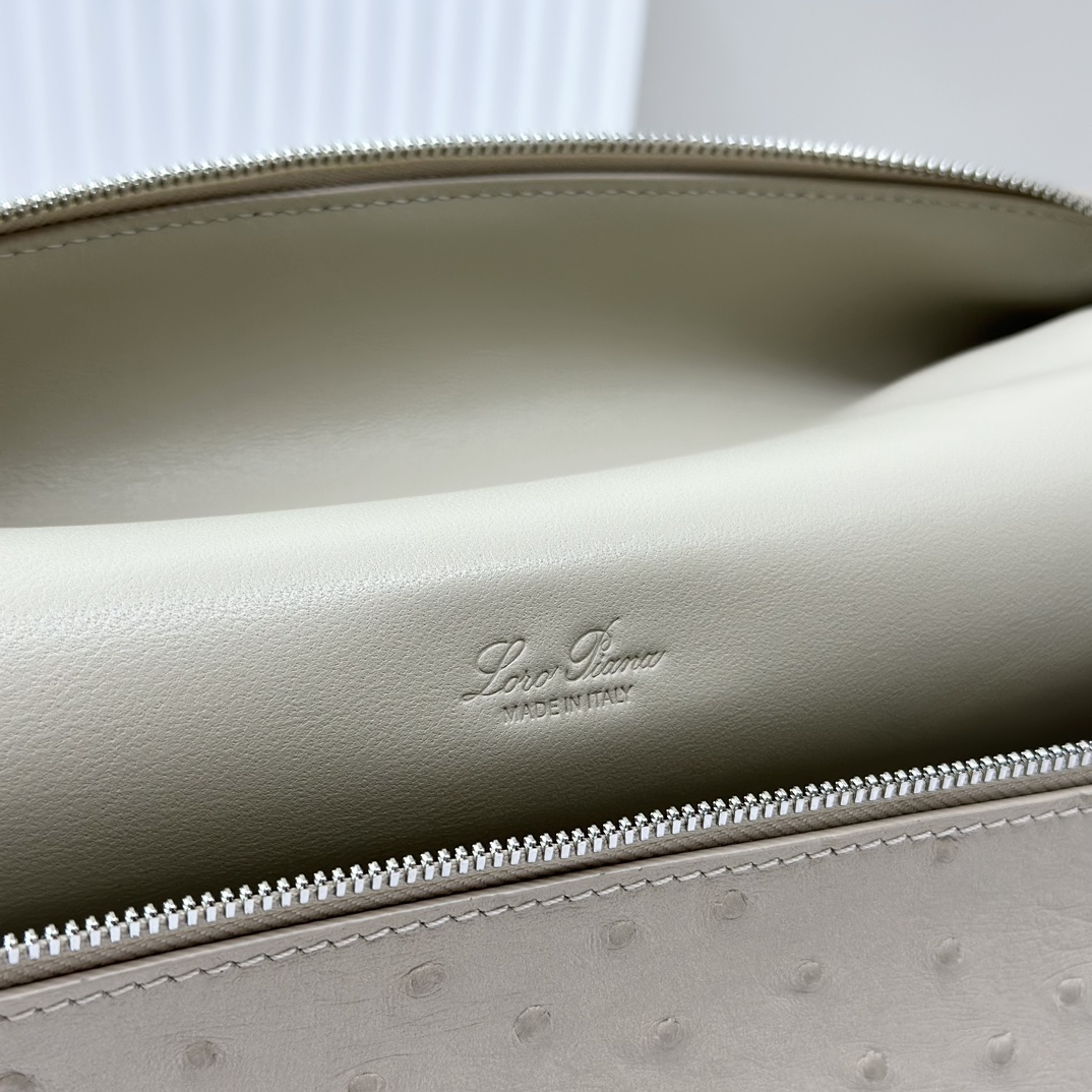 Extra pocket leather crossbody bag Loro Piana Beige in Leath