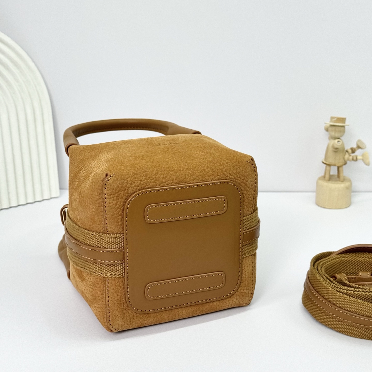 Loro Piana Micro Bale bag Grained Calfskin SPICED CURRY | Loro Piana
