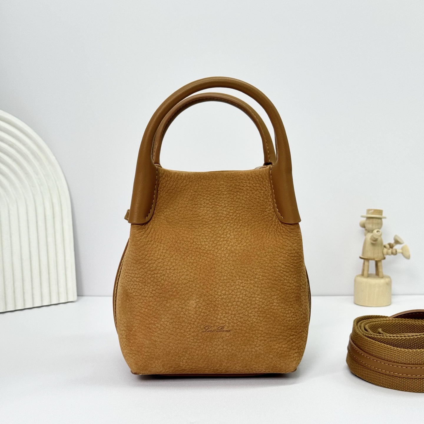 Loro Piana Micro Bale bag Grained Calfskin SPICED CURRY | Loro Piana