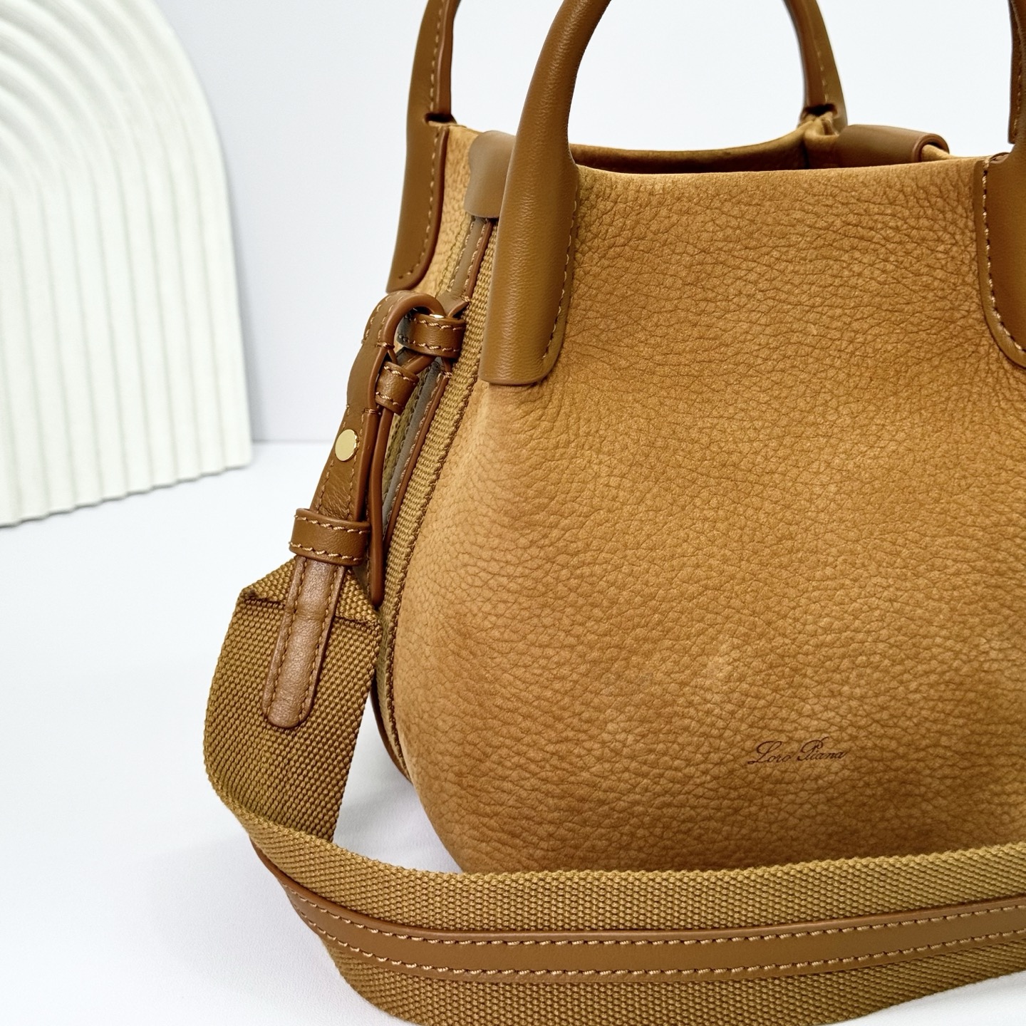 Loro Piana Micro Bale bag Grained Calfskin SPICED CURRY | Loro Piana