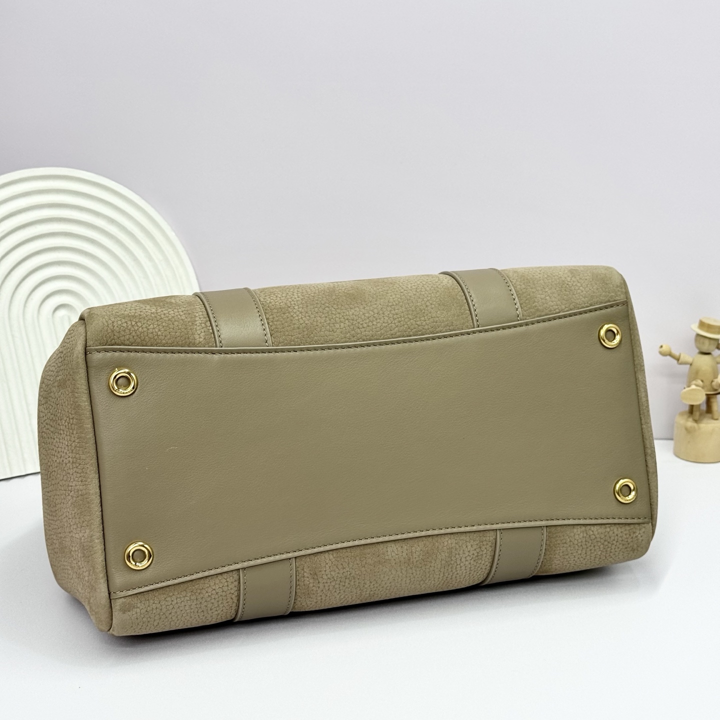 Loro Piana Loom bag L25 Calfskin Dried Taragon/Sun Gold | Loro Piana