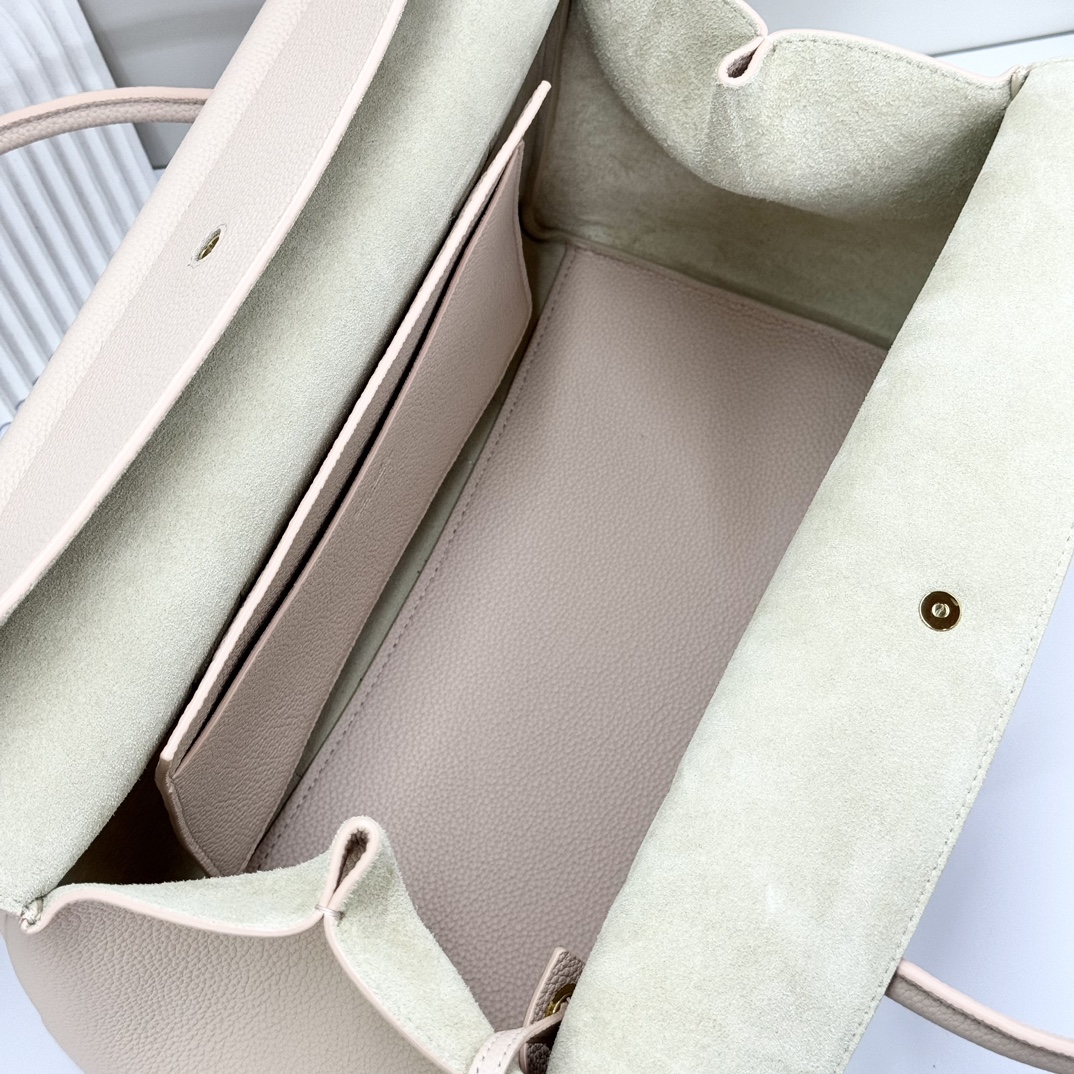 Loro Piana Loom bag L32 Grained Calfskin Sunday Morning/Sun Gold | Lor