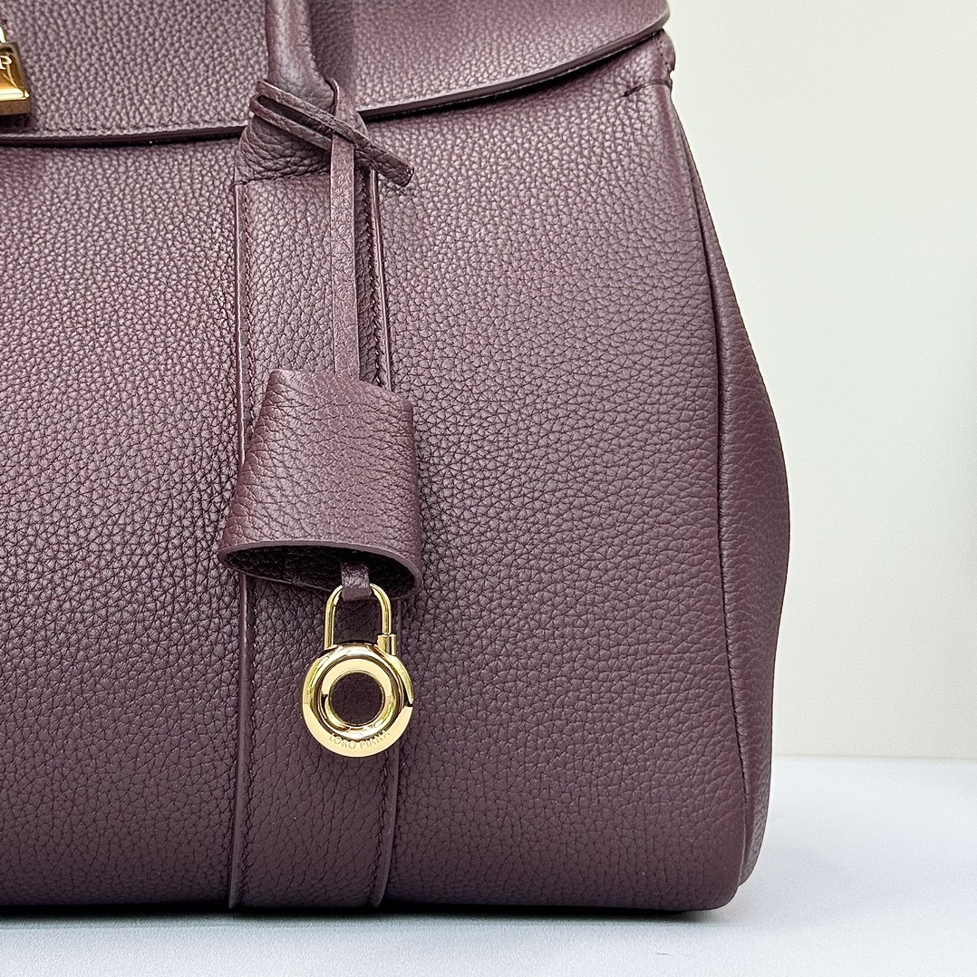 Loro Piana .Loom bag L32 Graine d Calfskin Azuki Beans/Sun Gold