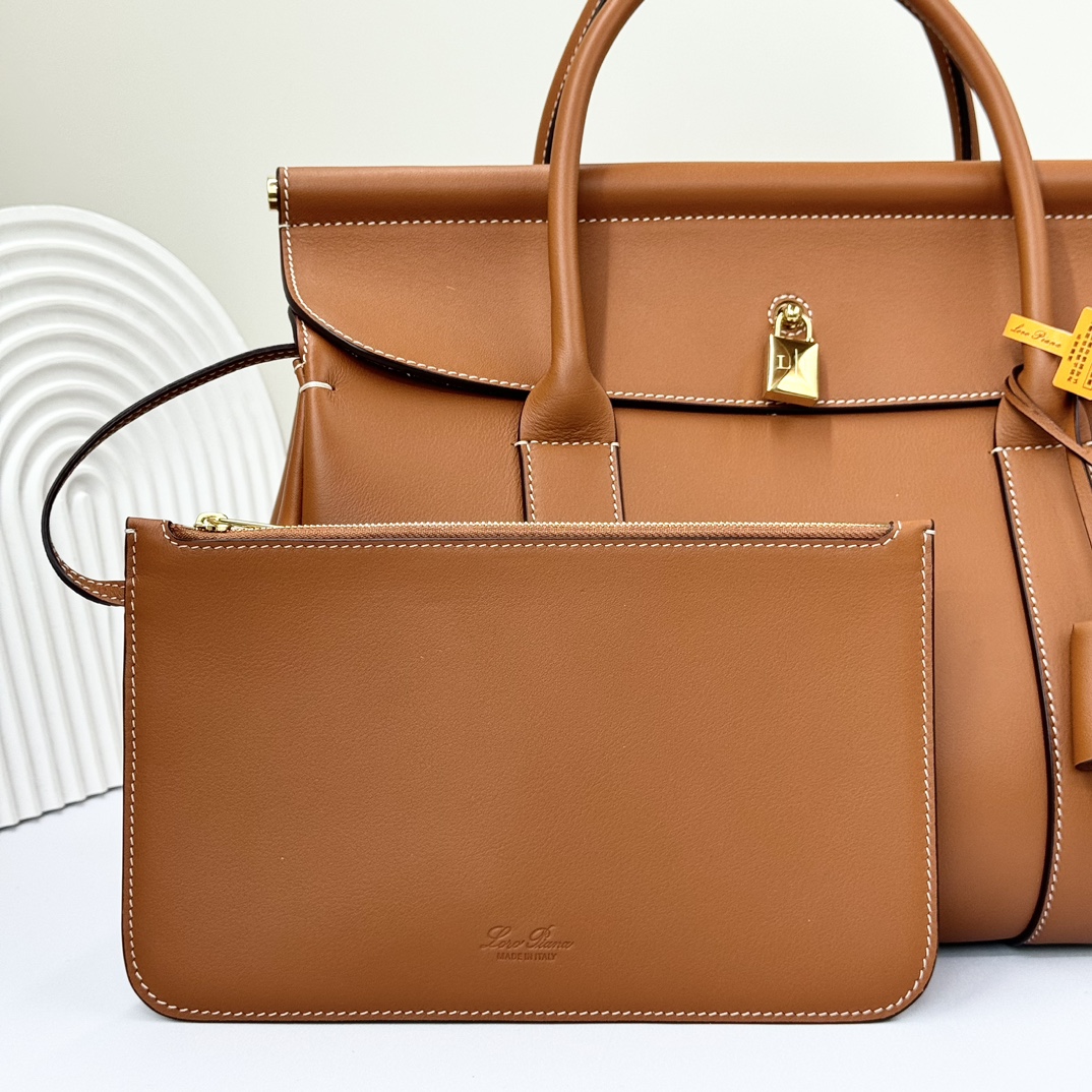 Loro Piana Loom bag L32 Smooth Calfskin Warm Tan | Loro Piana SA