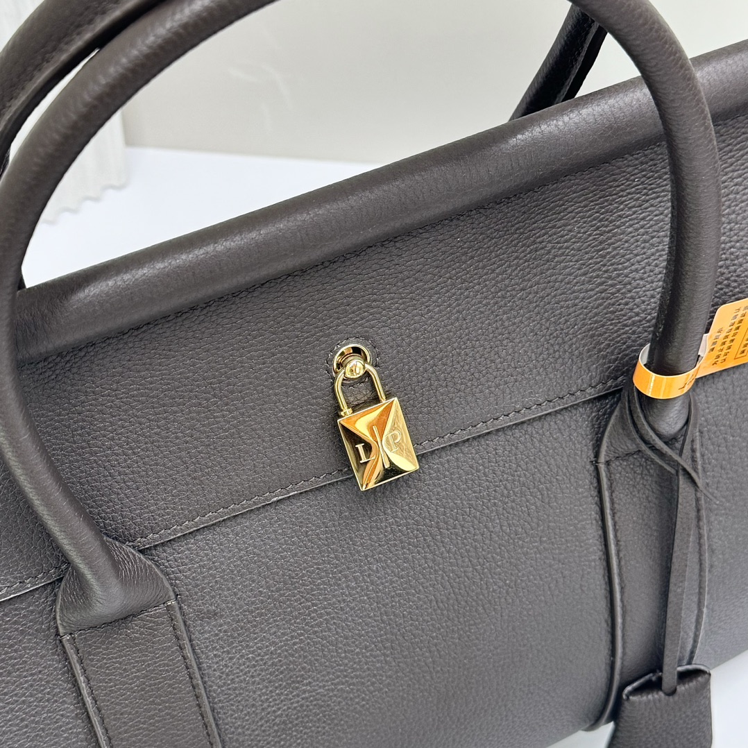 Loro Piana Loom bag L32 Grained Calfskin black| Loro Piana