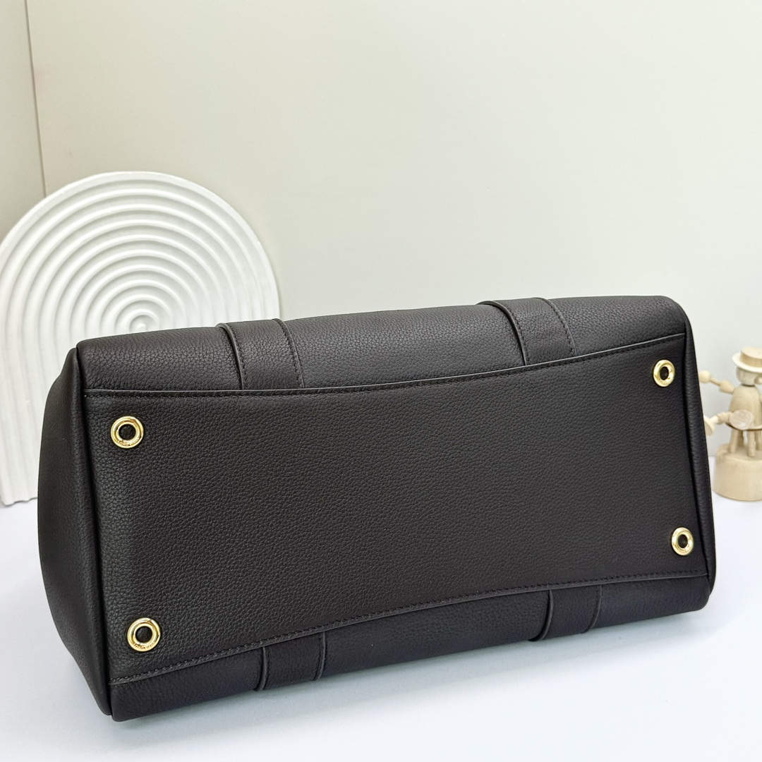 Loro Piana Loom bag L32 Grained Calfskin black| Loro Piana