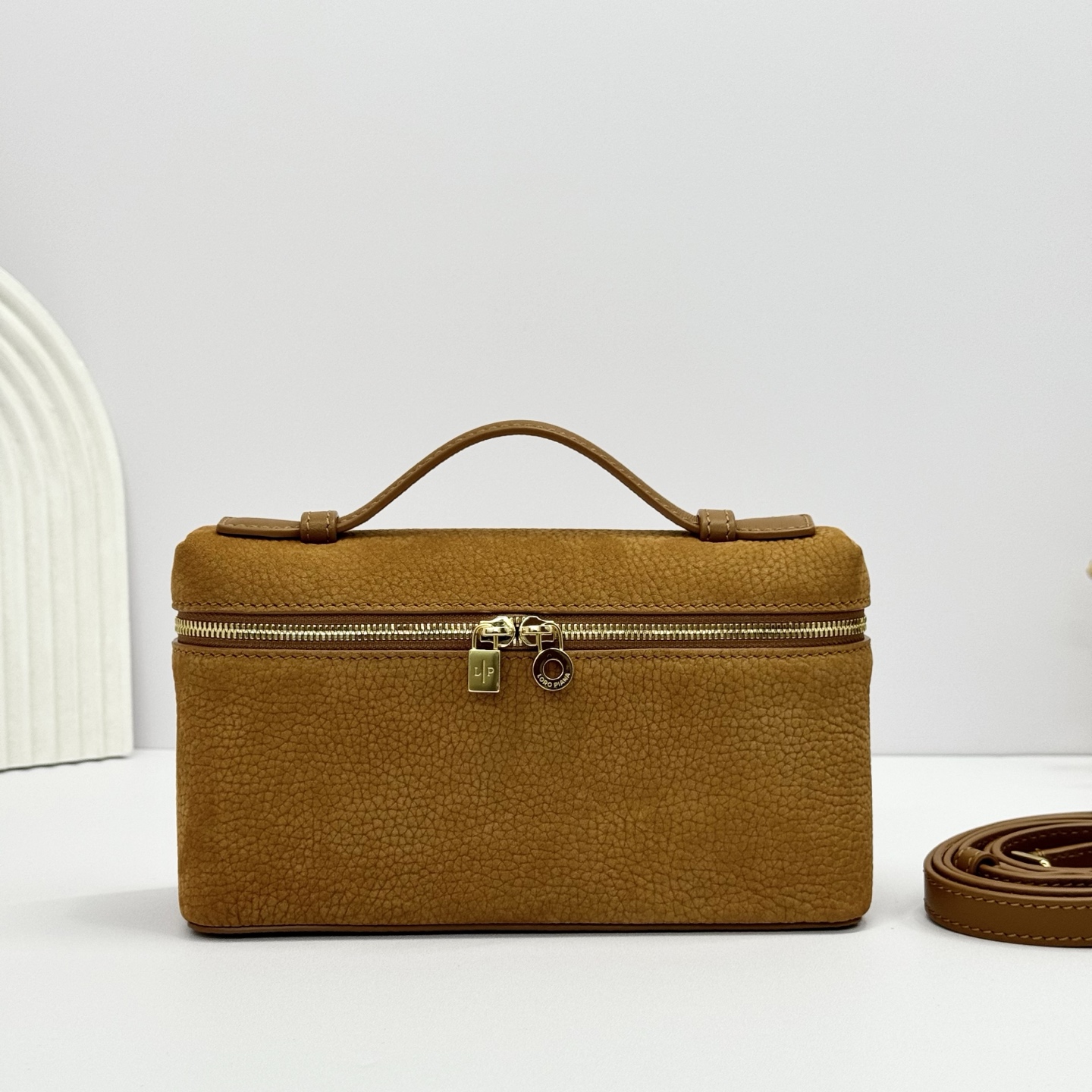 Loro Piana Bon Ton Brown/Sun Gold Extra Pocket L19 Bag – BOPF