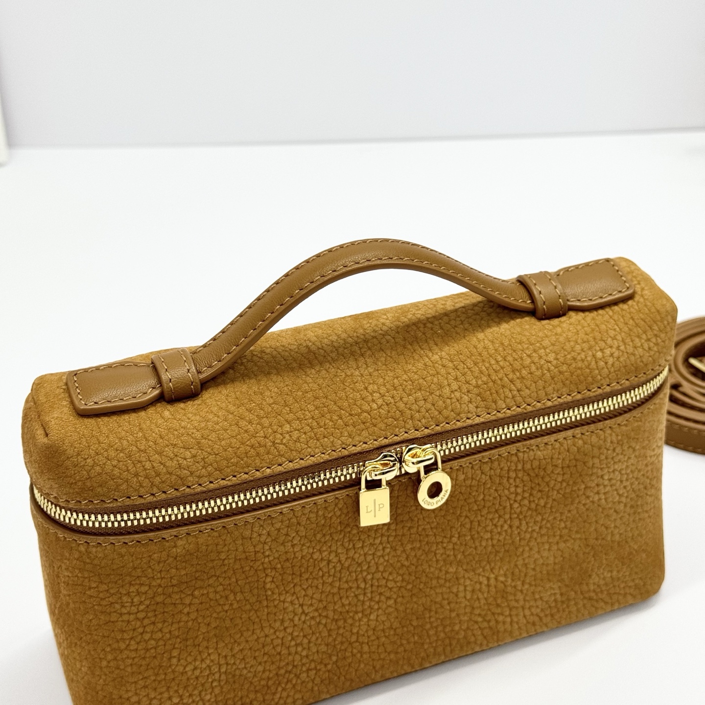 Loro Piana Bon Ton Brown/Sun Gold Extra Pocket L19 Bag - BOPF