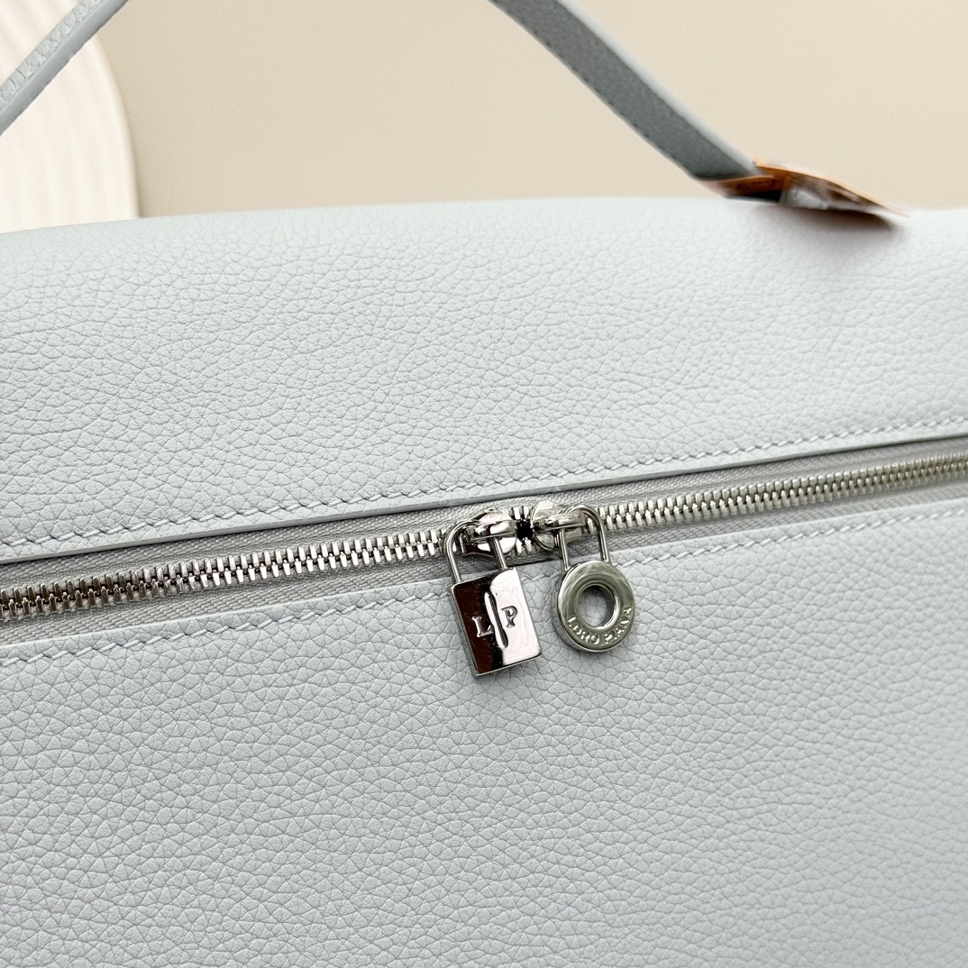 Loro Piana  neo pouch leather crossbody bag blue