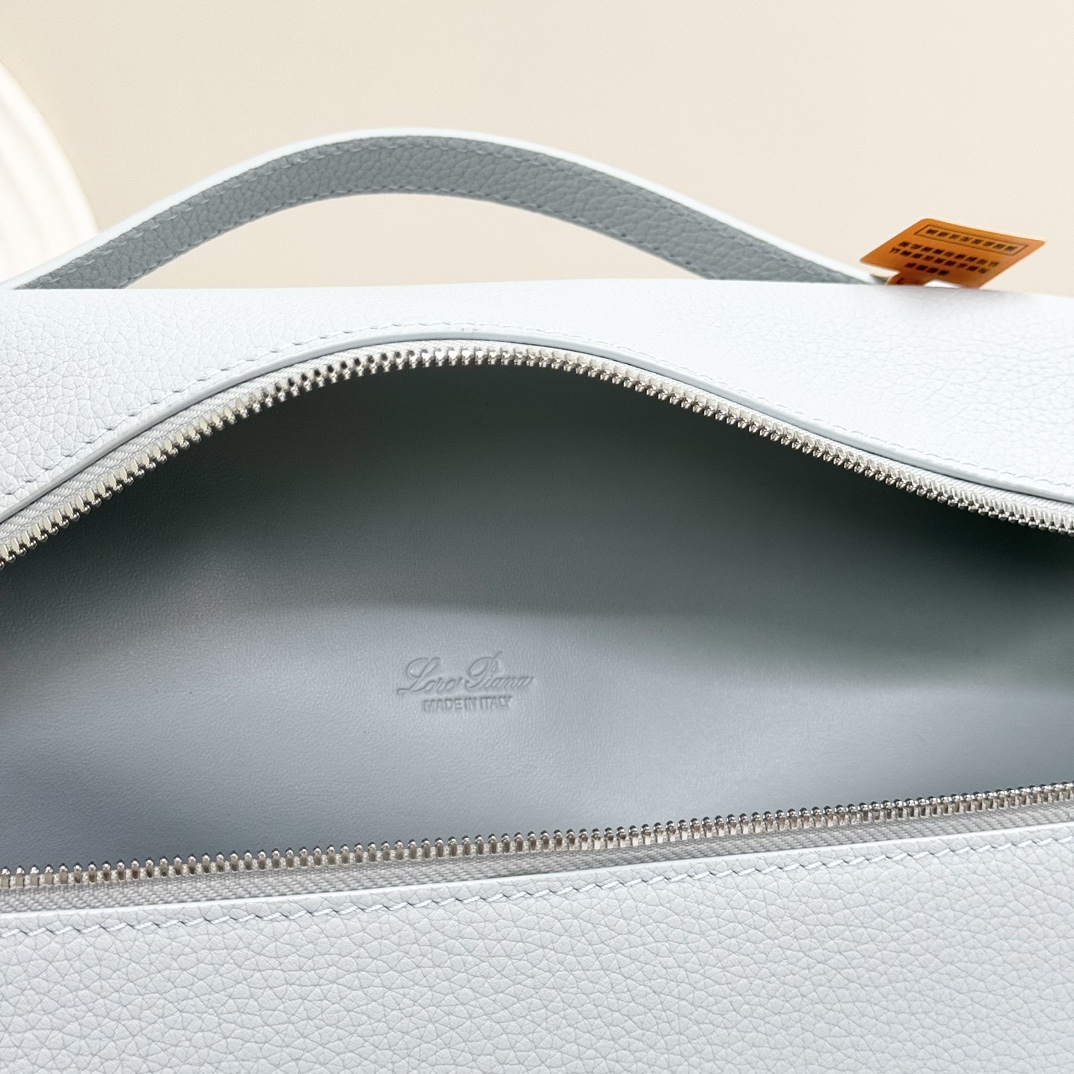 Loro Piana  neo pouch leather crossbody bag blue