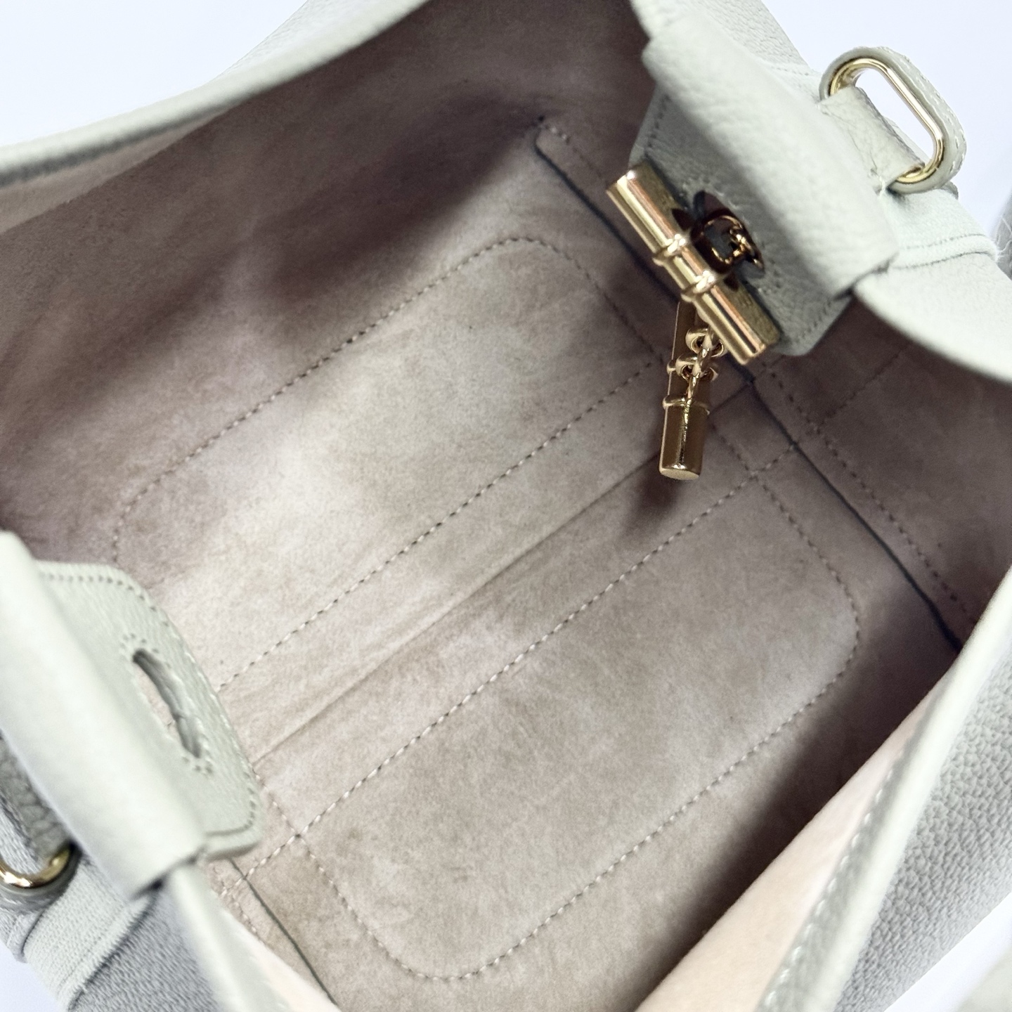Loro Piana Green Micro Bale Bag in Calfskin Leather For Women