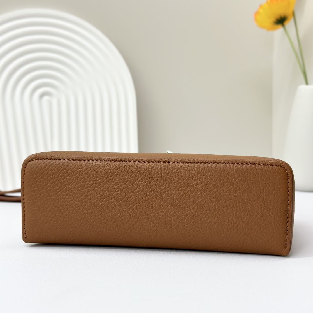 Loro Piana Extra pocket leather handbag Loro Piana Brown in Leather -