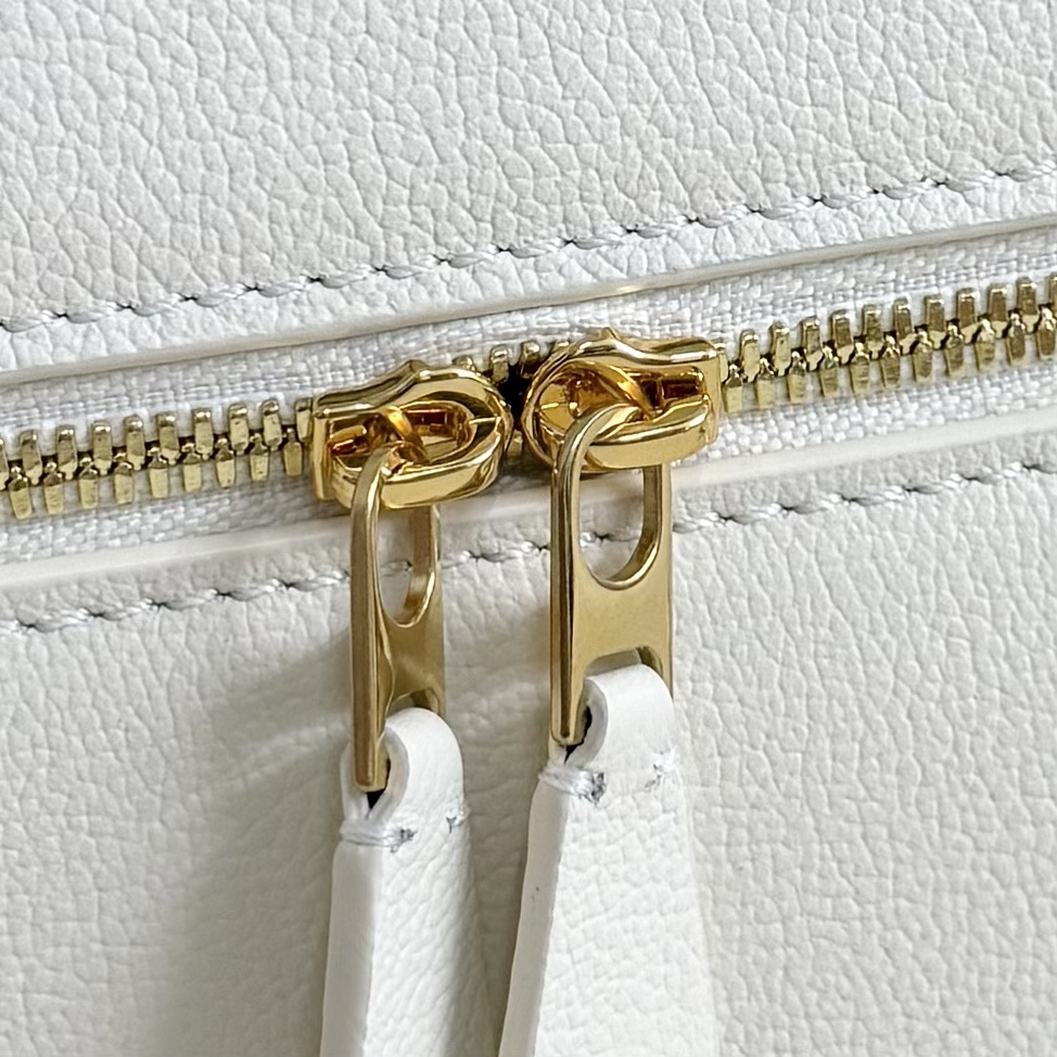 Loro Piana Extra Bag L27 Calfskin Whisper White/Sun Gold | Loro Piana FR