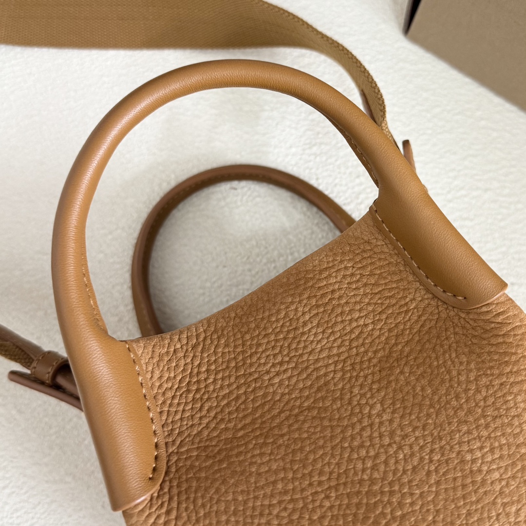 Loro Piana Bale Small leather tote bag in brown - Loro Piana |