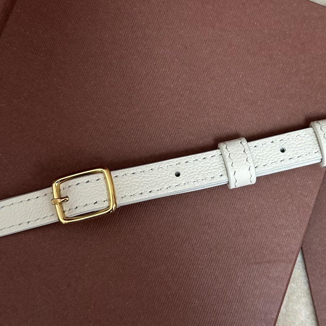 Loro Piana Extra Pochette Calfskin Whisper White/Sun Gold | Loro Piana GR