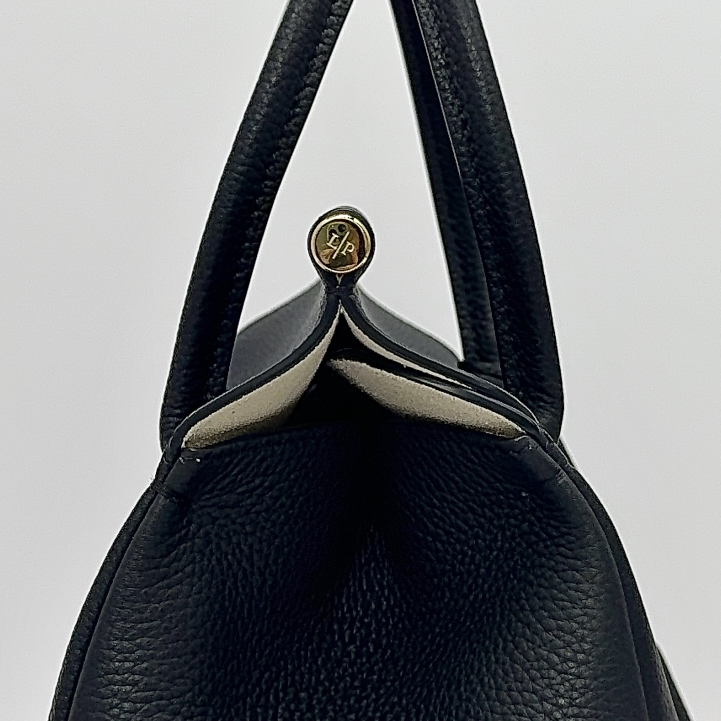Loro Piana Loom bag L25 Calfskin Black/Sun Gold | Loro Piana FR