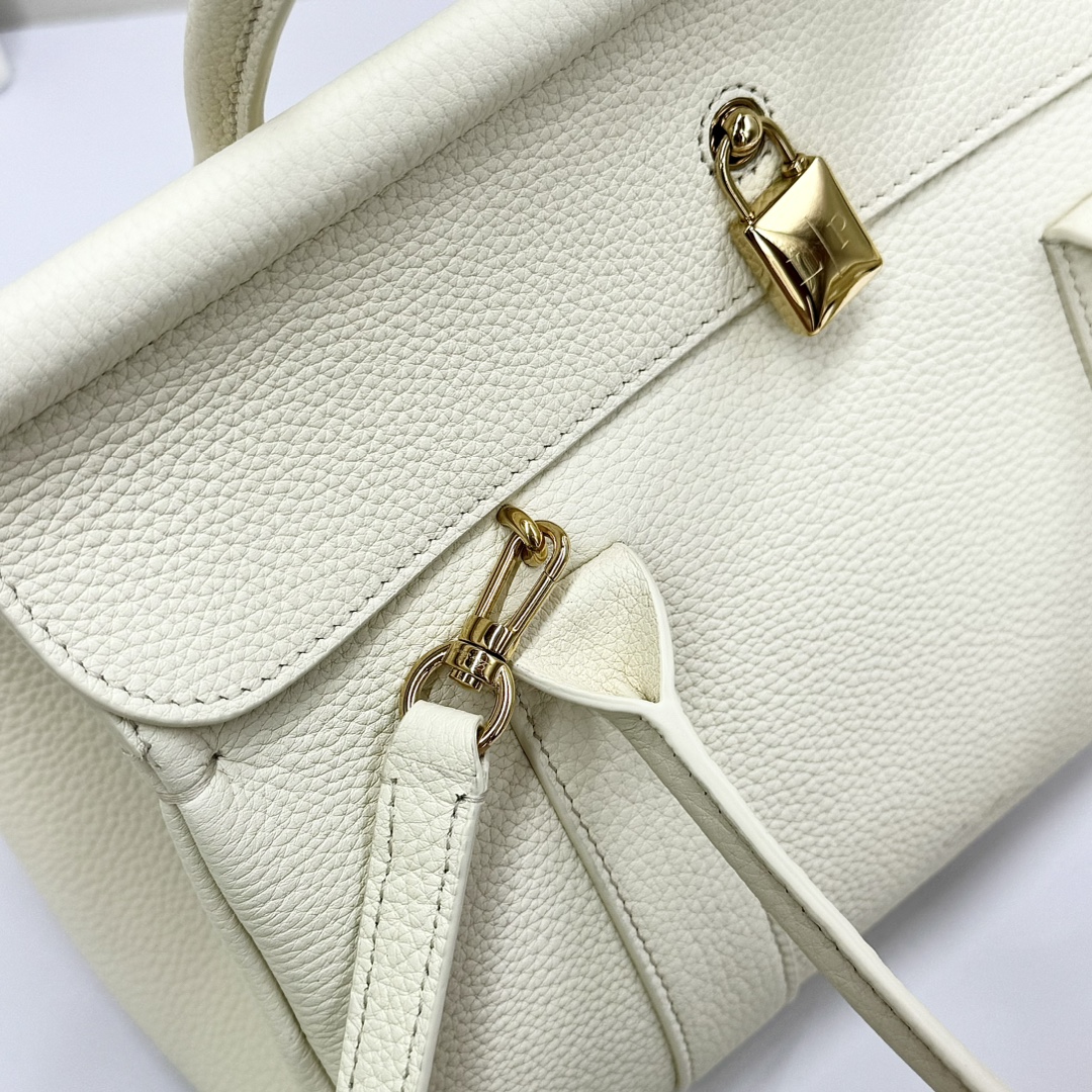 Loro Piana white Loom L25 Tote Bag in Leather For Women